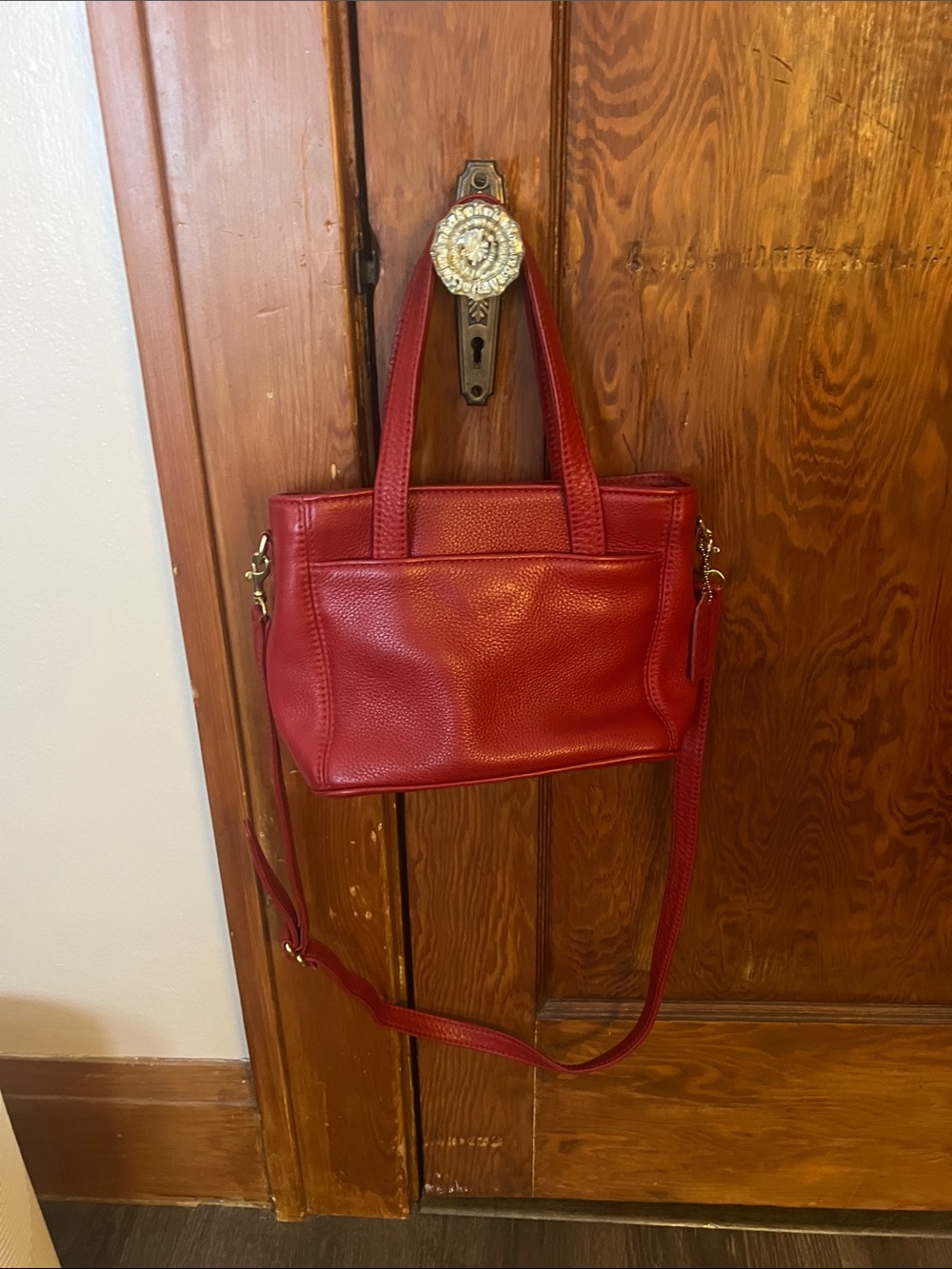 Vintage Coach Sonoma Small Satchel #4310 in Tomato Red